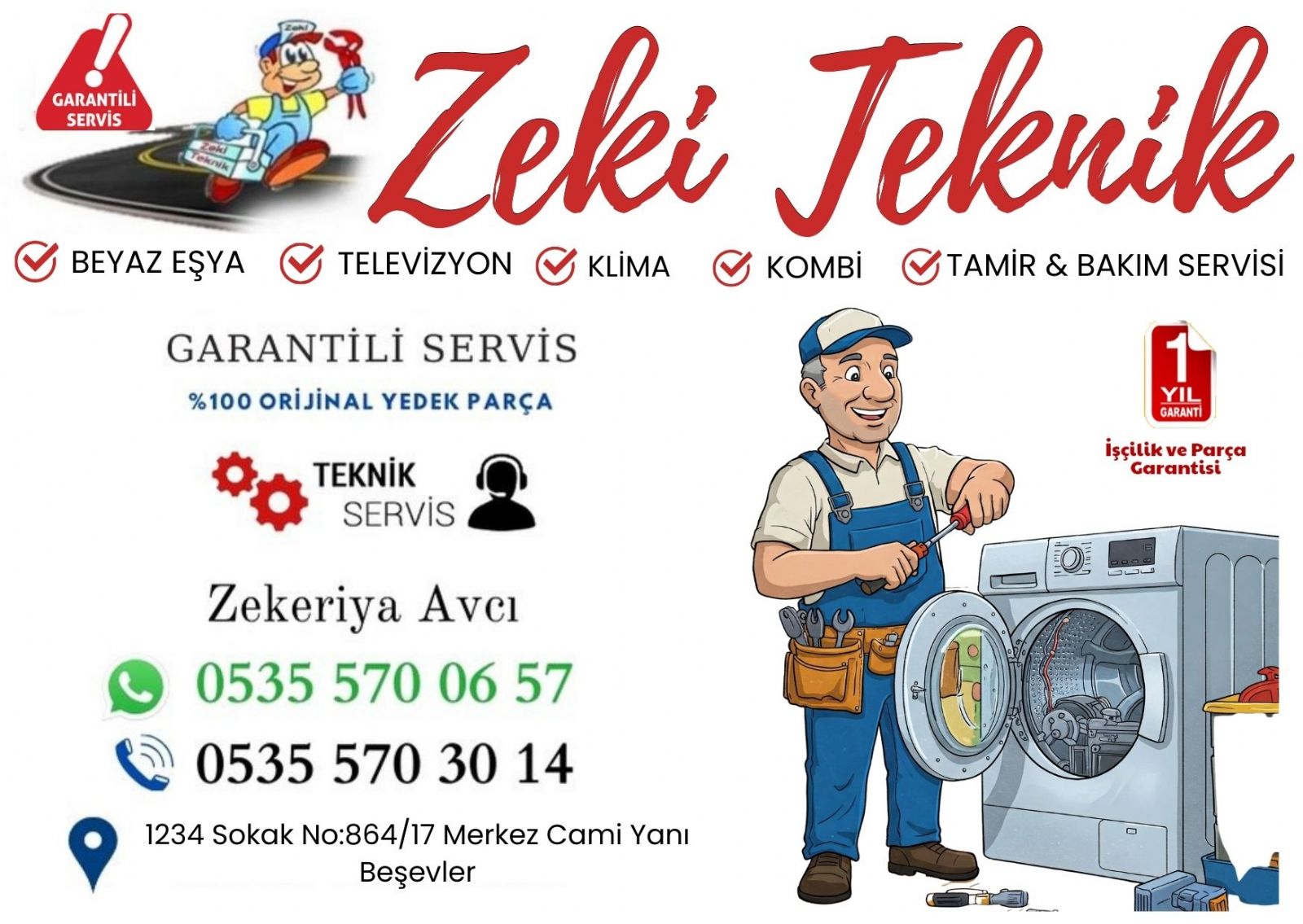 Beşevler Beyaz Eşya Tamircisi